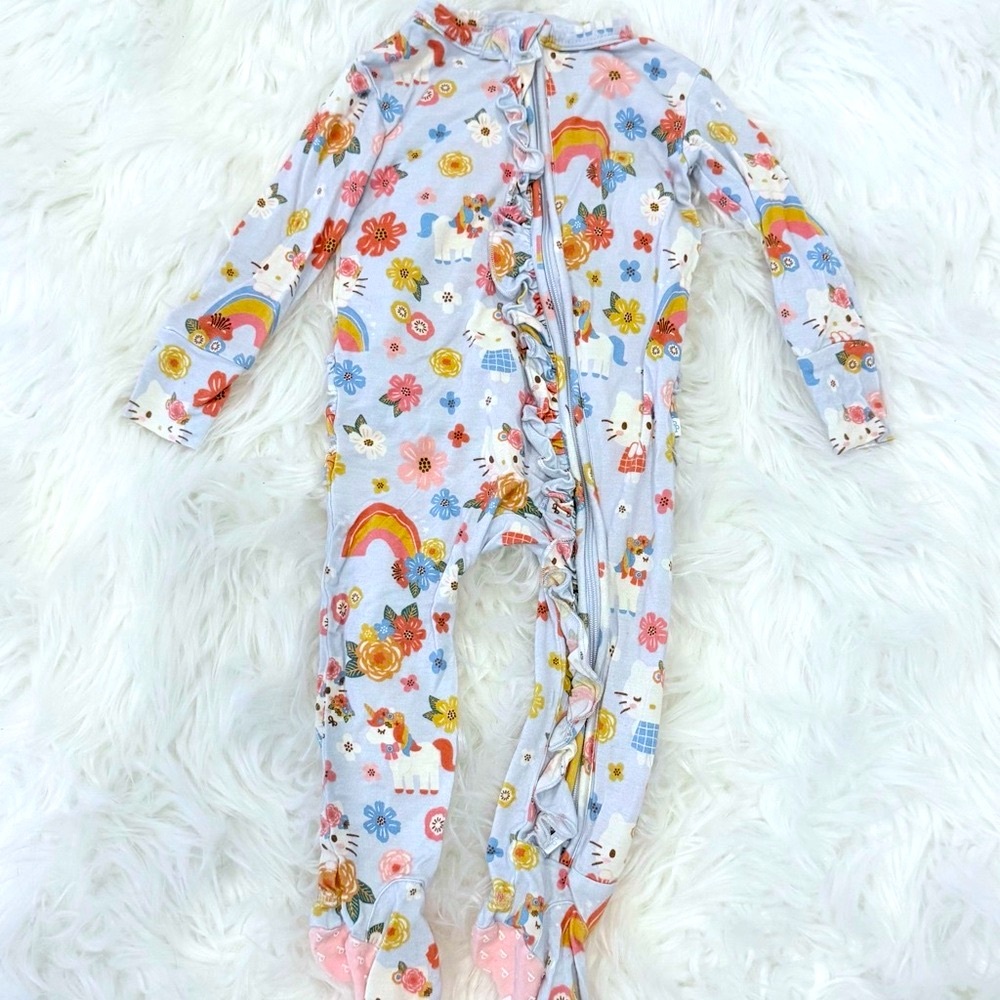 Posh peanut- springtime Hello kitty footie - size 6-9 months